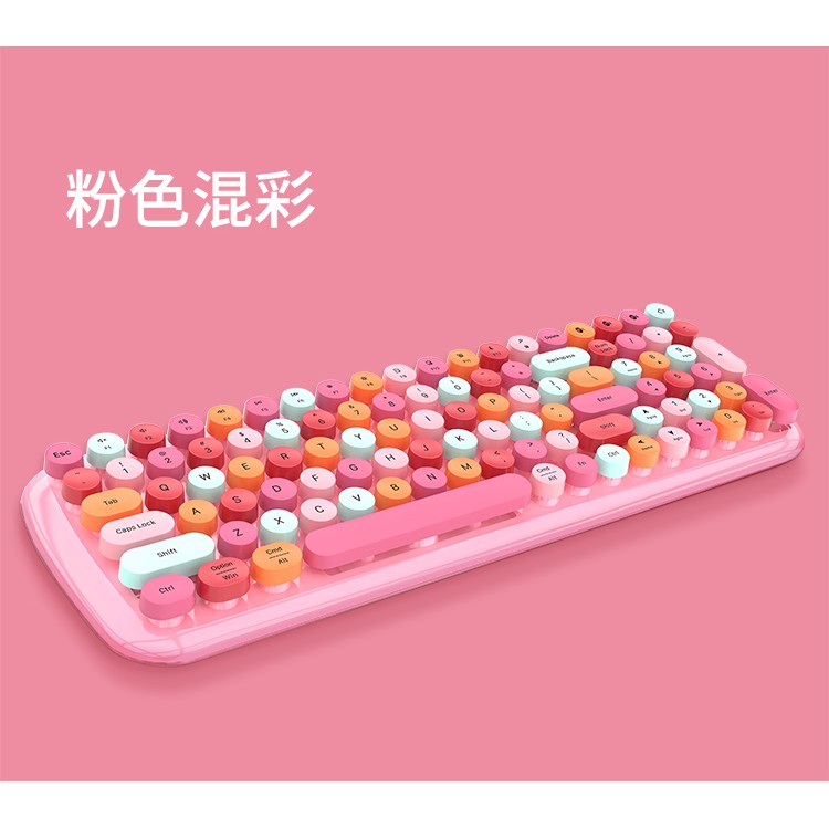 Bepop Wireless Keyboard Mouse Set Cute Colors Candy MOFi 2.4G