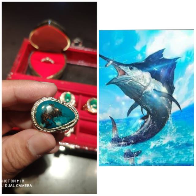 Bacan majiko biru motif