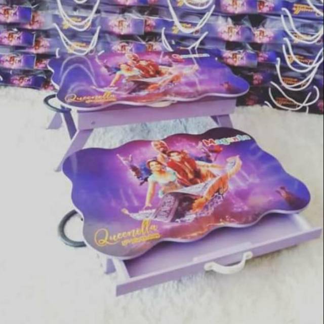 (Harga khusus) Meja lipat anak laci custom