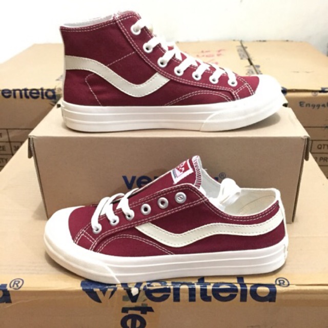 Murah Sepatu VENTELA PUBLIC Maroon High&Low