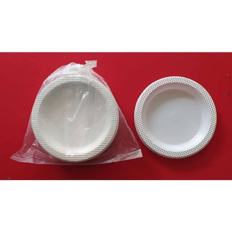 piring plastik p6 | piring putih susu | piring makan