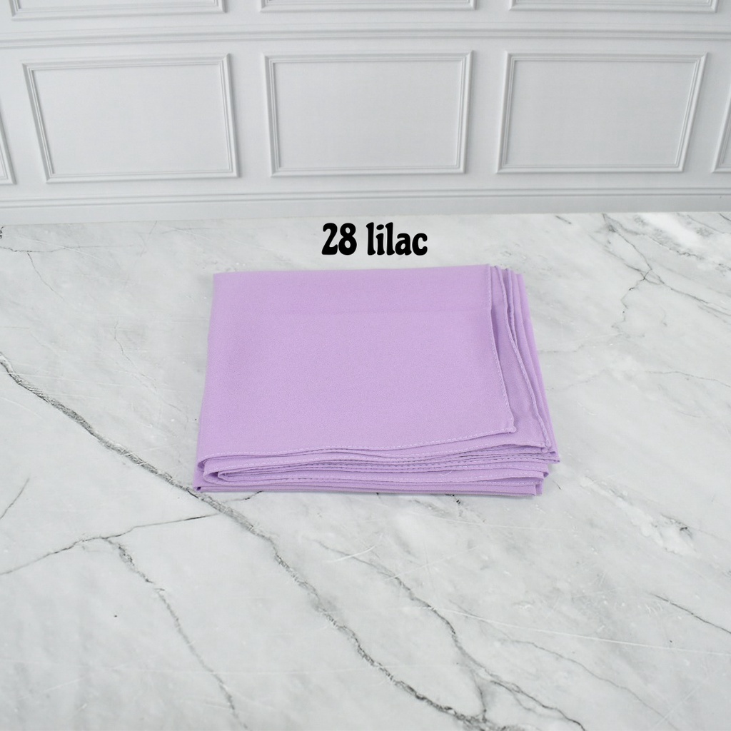 DIAMOND CREPE PASHMINA DIAMOND PREMIUM  JILBAB PASHMINA POLOS KERUDUNG PASHMINA DAIMOND WARNA 1-28 lilac