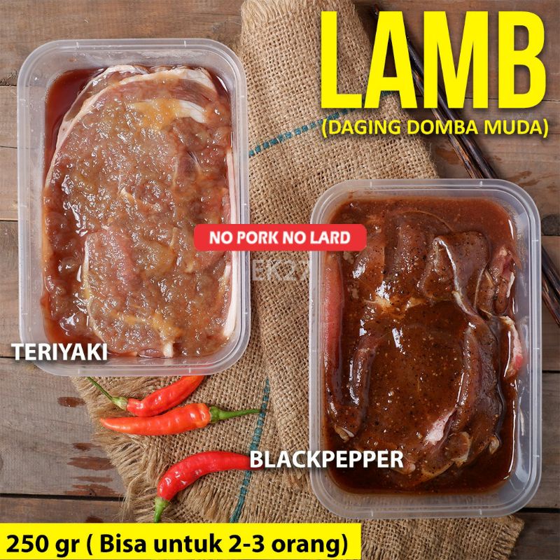 

DAGING DOMBA MUDA BLACKPEPPER 250gr
