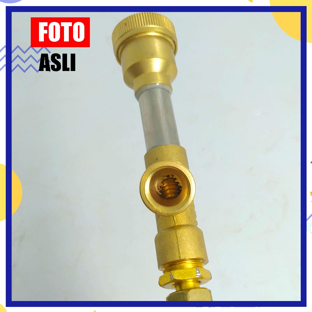 Stik Sanchin 20 Cm Cuci Steam Motor Jet Cleaner Stick Sanchin 20 Cm Lurus Sanchin Air Kencang Kuningan  Spray Gun 20 Cm Semprotan Air Jet Cleaner Motor Mobil Steam