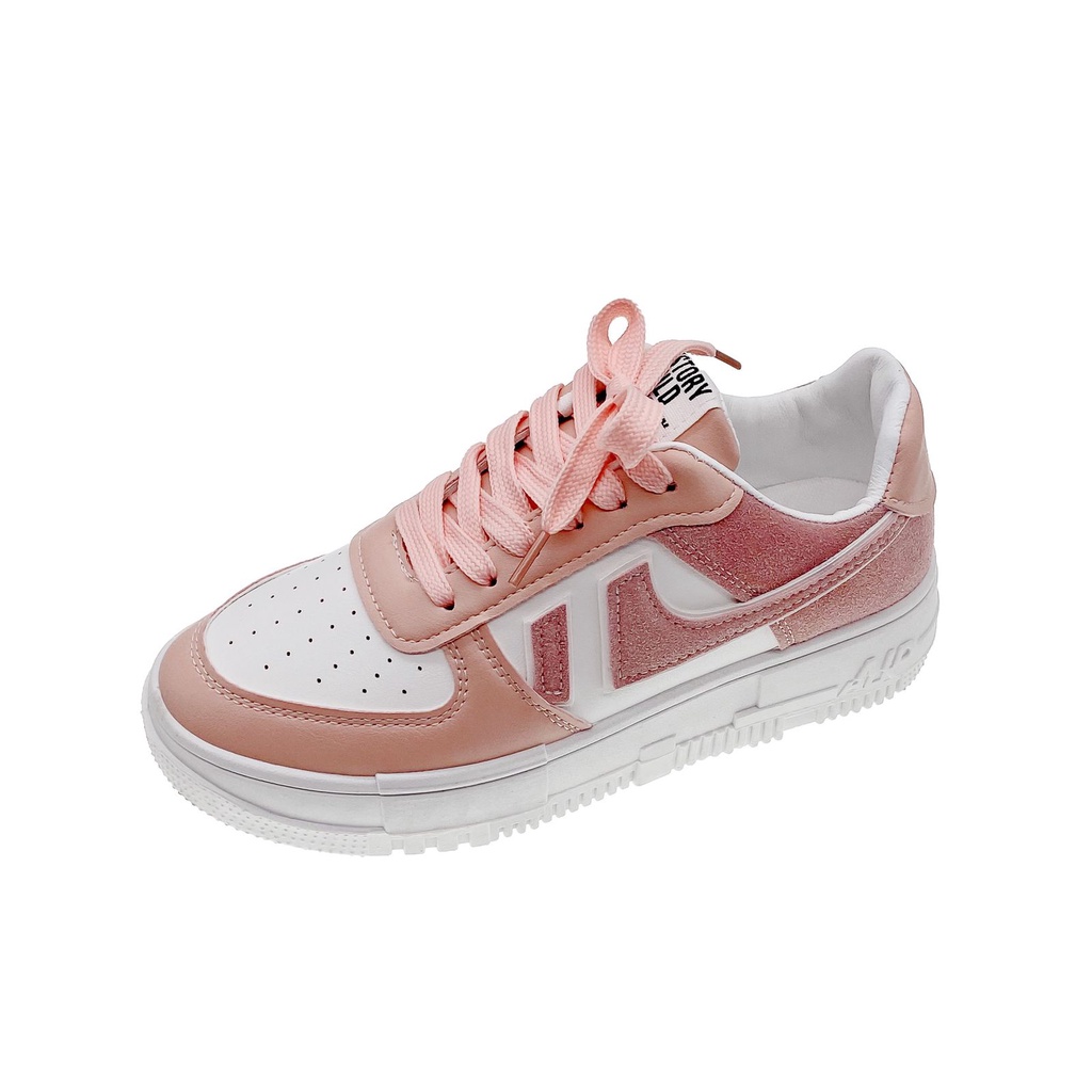 [GROSIR][COD] SEVEN_DAY SEPATU SNEAKERS WANITA KOREA IMPORT SPORT SHOES PINK FQ-39