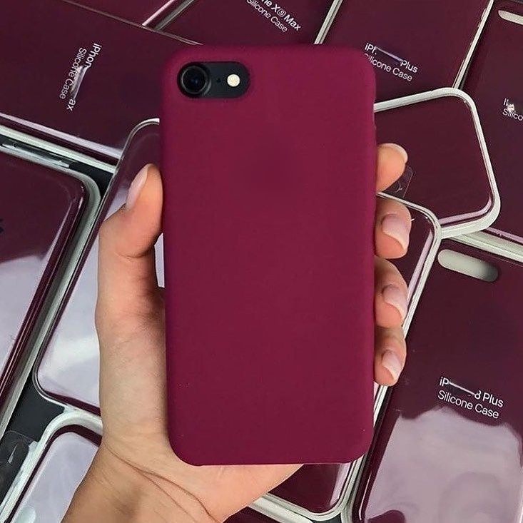 Soft case Silikon Warna Violet Untuk Iphone SE2 11 11 pro max 6s 7Plus 8P i6s IPX XR XS max i11 pro max