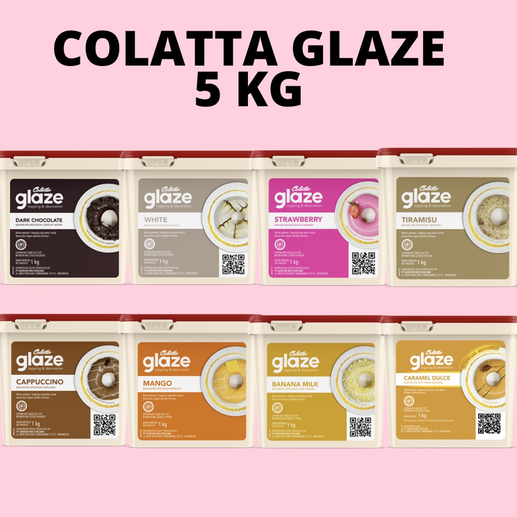 

Colatta Glaze Toping Donut 5 Kg All Varian | Toping Donat