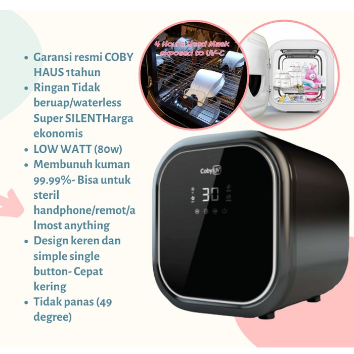 Coby UV Sterilizer UV2 - BLACK