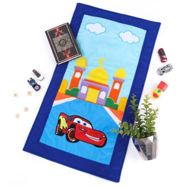 Sajadah Anak Karakter | Sajadah Bordir | Sajadah Custom Nama | Sajadah Anak Lucu | Sajadah Unik