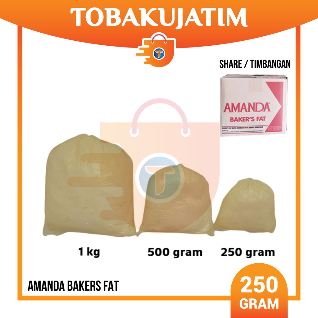 

(250 GR) AMANDA PUTIH BAKER'S FAT margarin