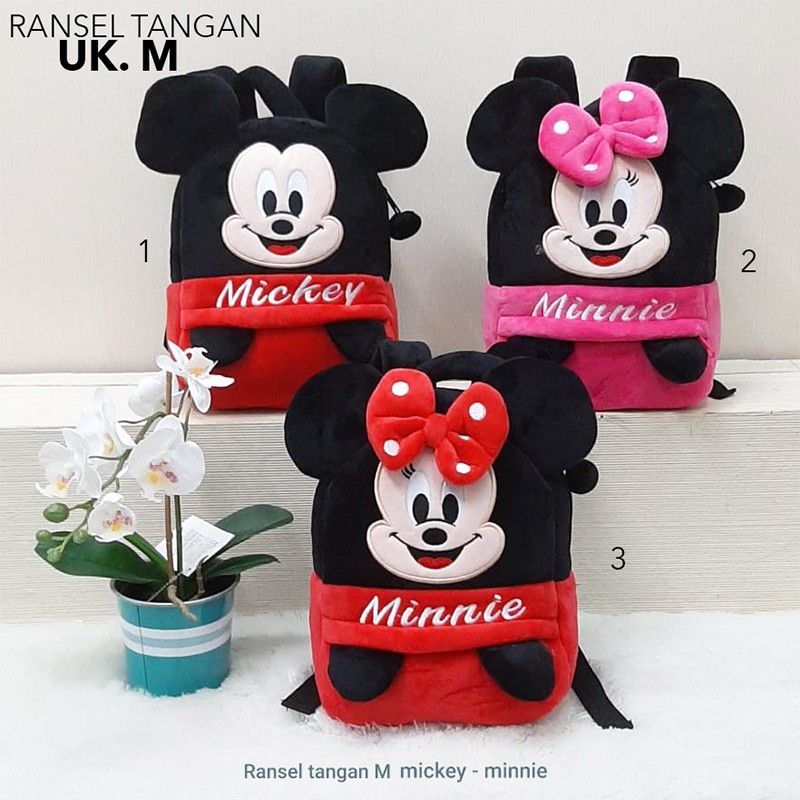 Tas ransel anak boneka anak paud baby boneka mickey minnie mouse kids sekolah kado