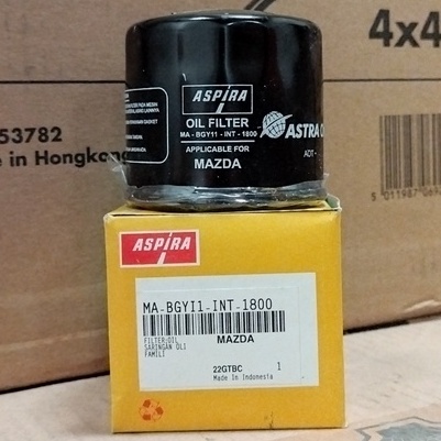 FILTER OLI MESIN MAZDA LASER FIESTA ASPIRA MA-BGYI1-INT-1800