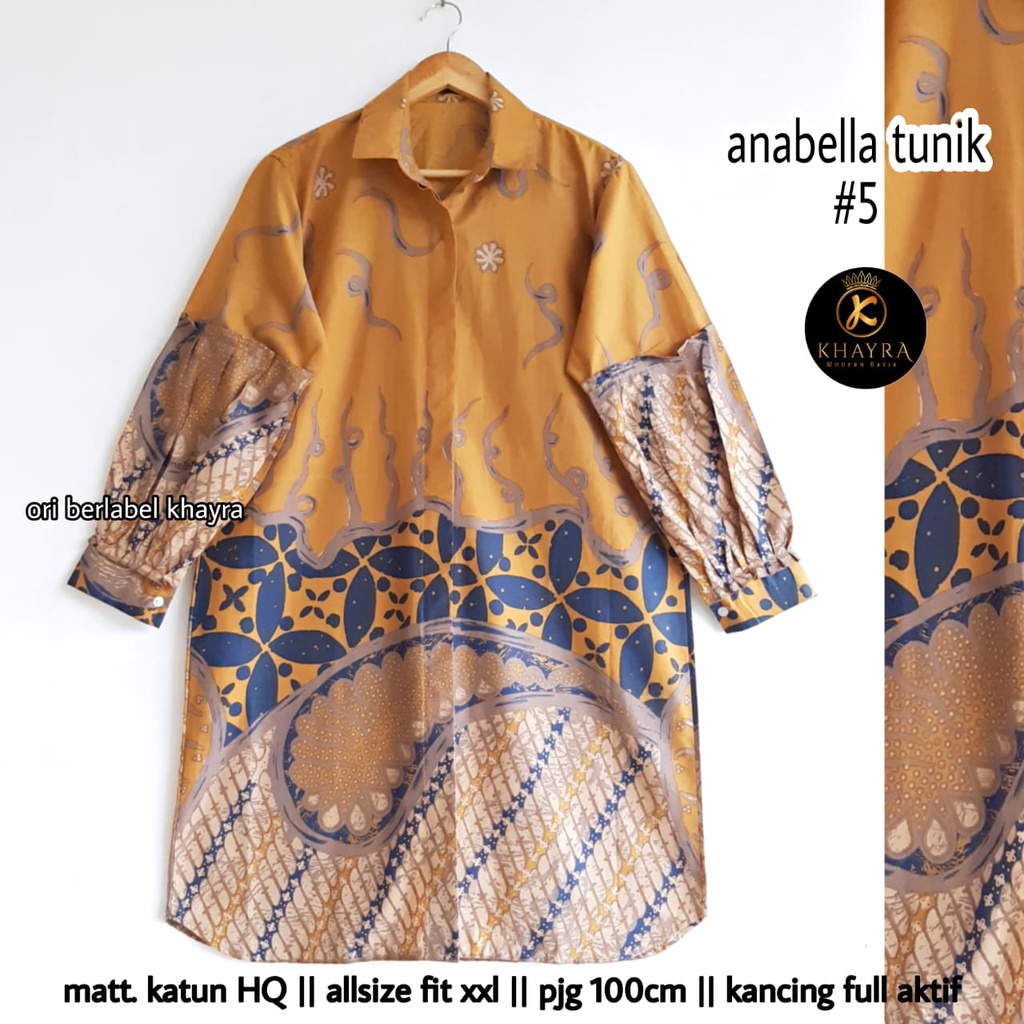 Arabela tunik batik solo atasan kerja