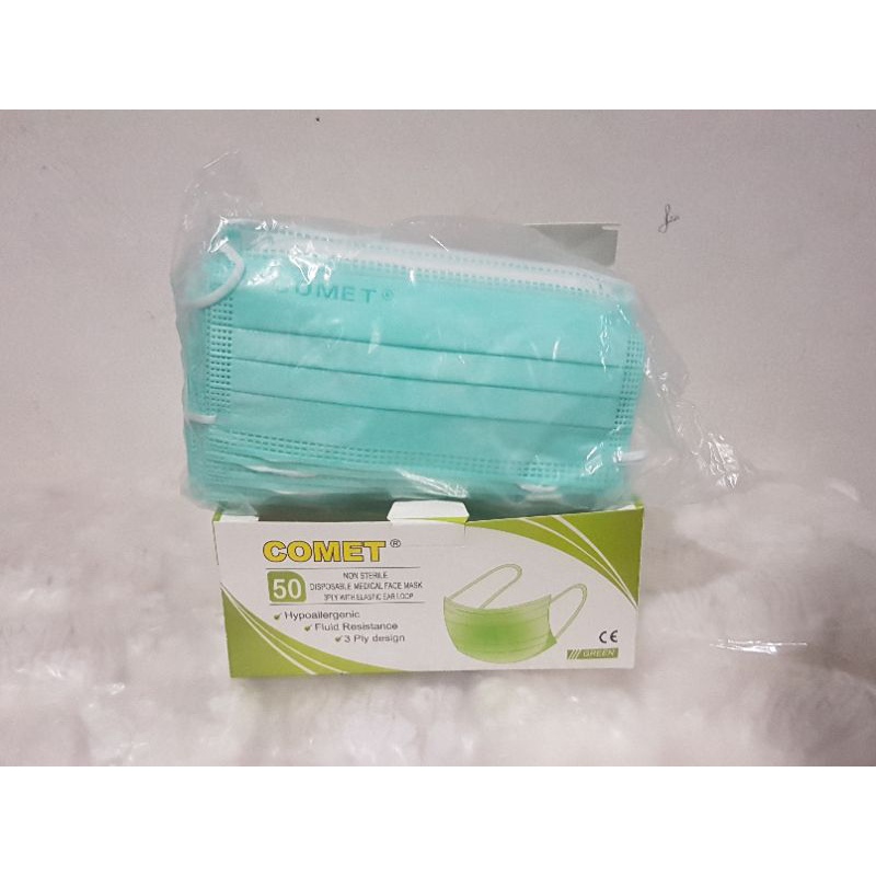 Masker 3 ply Comet earloop (50pcs/box)