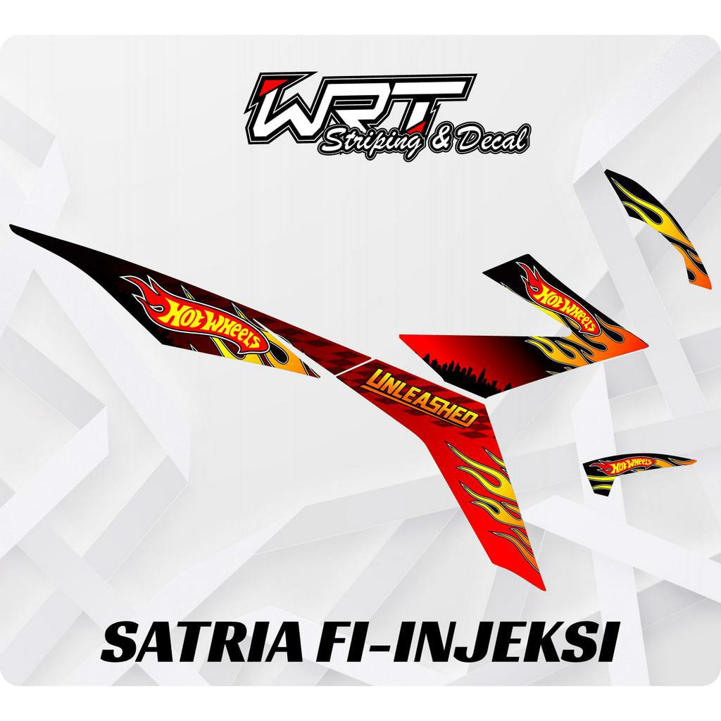 Striping Stiker Satria FI Injeksi-Satria Injeksi HotWheel