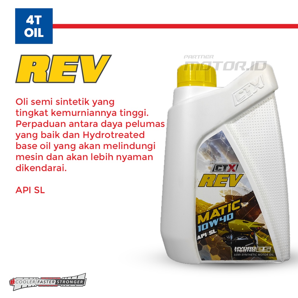 OLI CTX REV MATIC 10W-40 OLI SEMI SINTETIS OLI MOTOR MATIC / VESPA