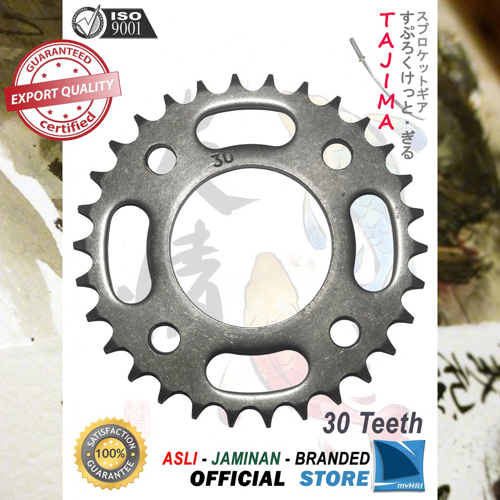 Gigi Tarik 30T ~ 39T HONDA GL Max, GL Pro, Mega Pro / New Gir Belakang - Rear Sprocket Gear TAJIMA