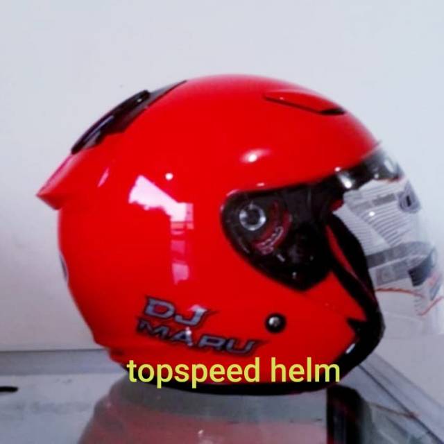 Helm kyt djmaru merah merah