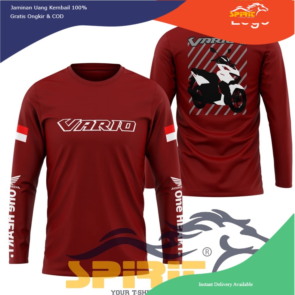 Baju Kaos Distro kaos vario kaos vario 160 kaos vario 150 kaos vario 125 Lengan Panjang-SpritTshirt