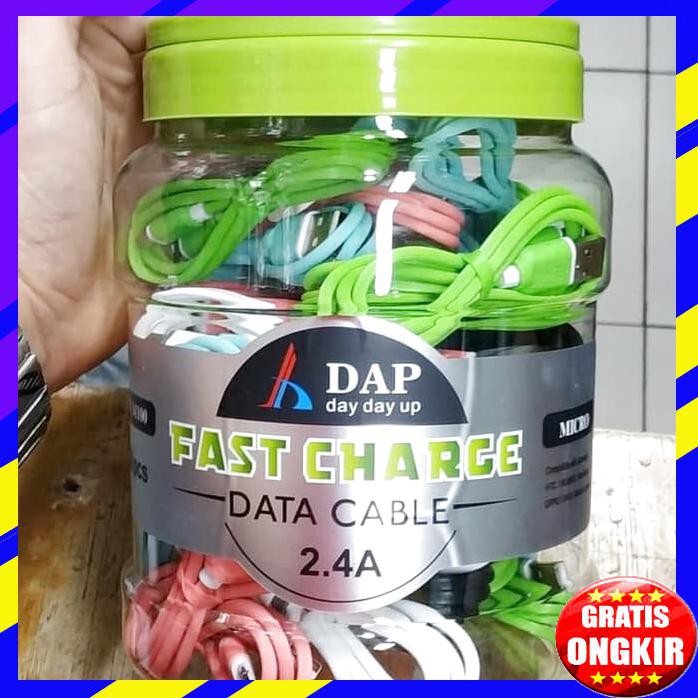 ACC HP KABEL DATA CHARGER DAP DYM100 MICRO 100CM FAST CHARGER 2 4A