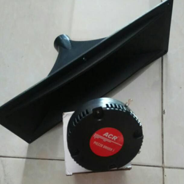 ((BISA COD)) Paket corong horn ukuran 36x12,5cm dan driver tweeter twiter ACR piezo 1 FREE ONGKIR