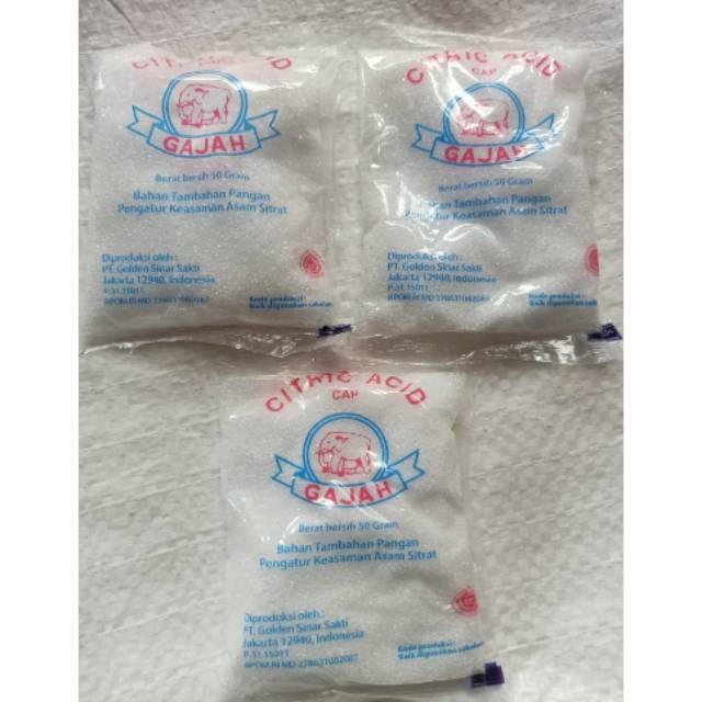 

Citric acid cap gajah citrun