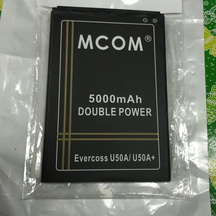 Baterai Evercross U50A PLUS / U50A+ double power battery battle