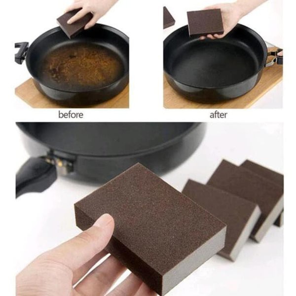 Spons Pembersih Kerak Panci Spon Nano Magic Penghilang Kerak dan Noda