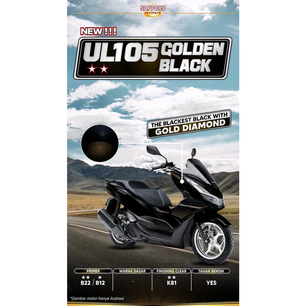 Sapporo Ultimate UL105 Golden Black Cat Sapporo Spray 400 ml