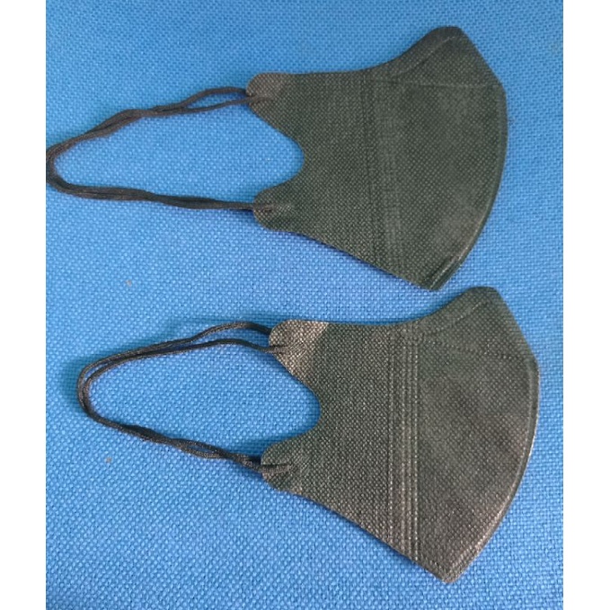 Masker Hijab Duckbill Hitam Careindo isi 1dan 5