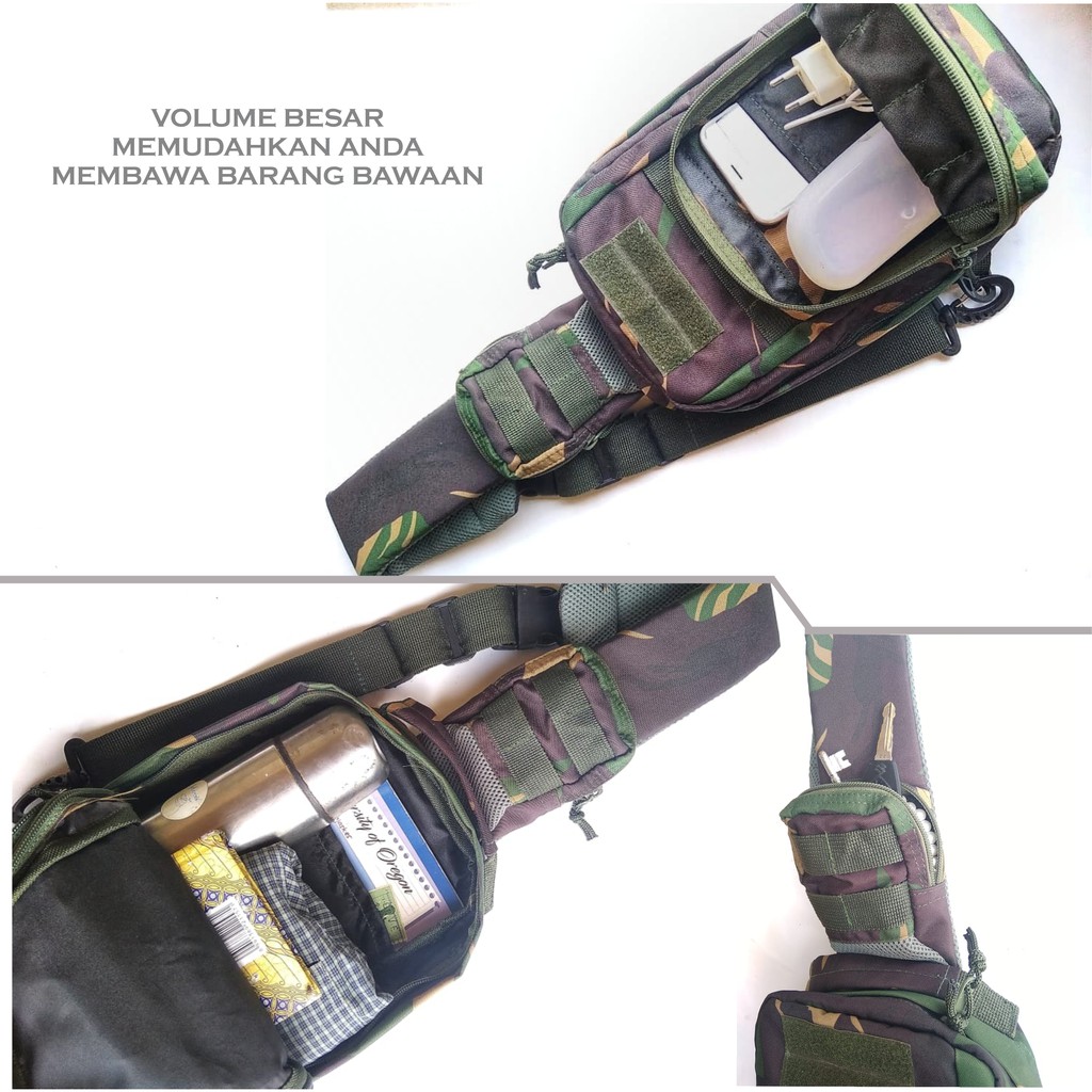 tas selempang pria/tas selempang army/waistbag pria/waistbag tactical Combata (tas kualitas premium)