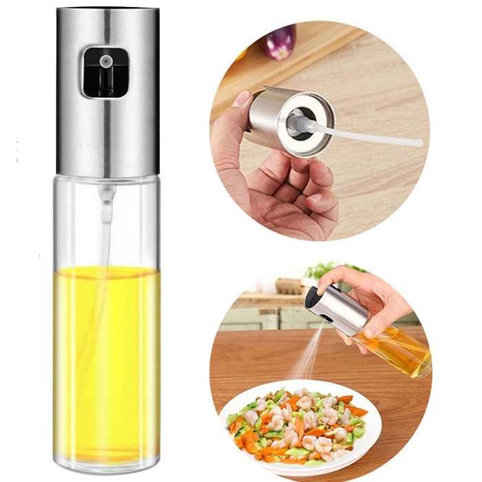 Botol Spray Pump Minyak Olive Oil Stainles Steel 100ml