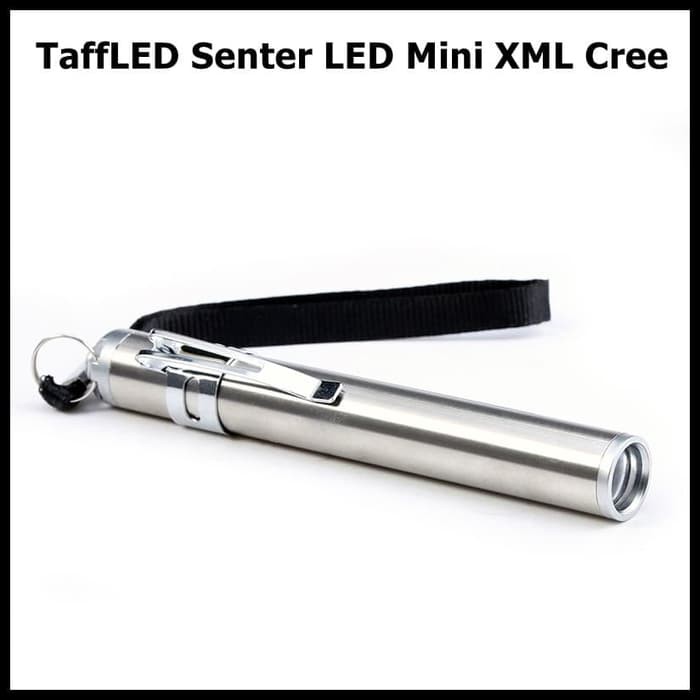 TaffLED Senter LED Mini XML Cree Mini 865 Silver