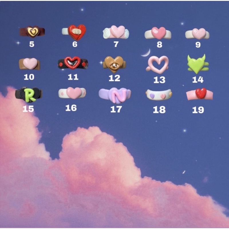 clay rings / custom clay rings / clay rings premium / clay ring / polymer clay / air dry clay / part