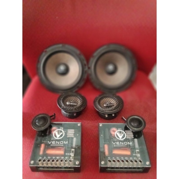 Speaker Split 3 Way Venom Black Series VX6.3B