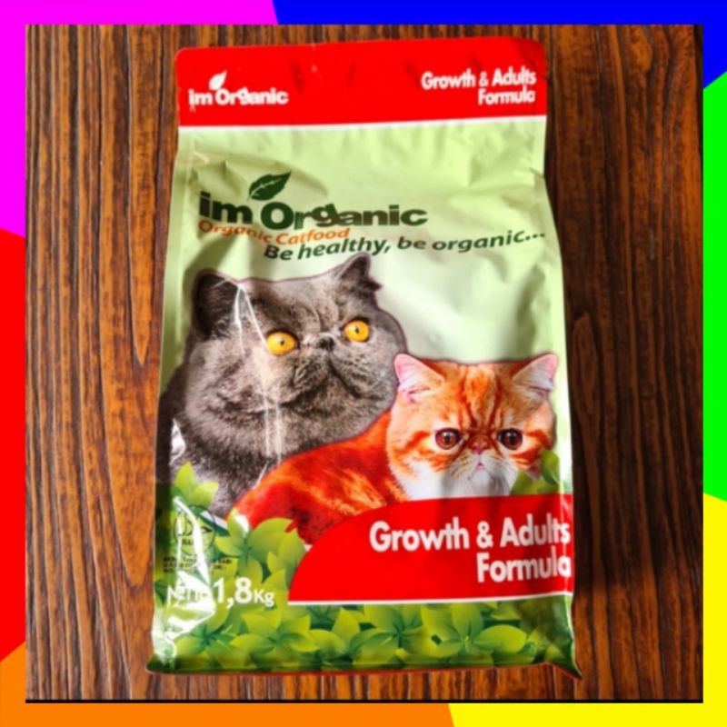 Im organik Growth &amp; Adult Formula 7,5kg Makanan Kucing Murah Gojek/Grab