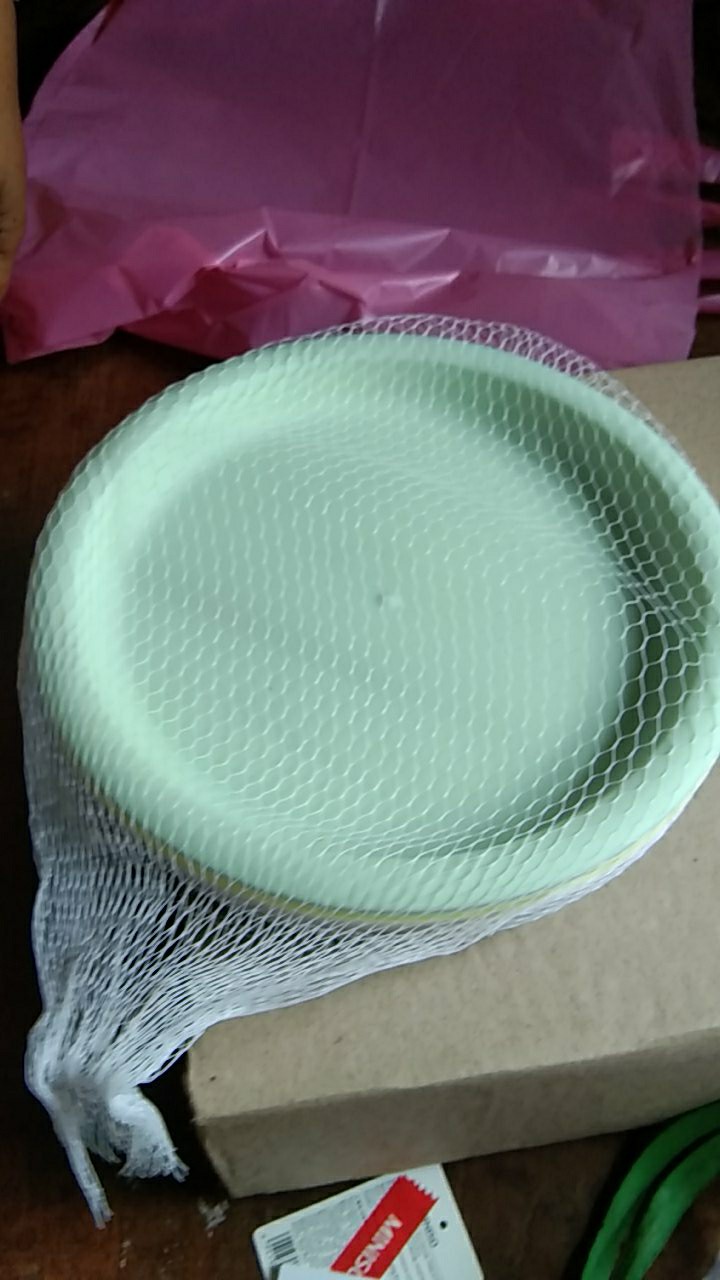 Miniso Colorful Eco-friendly Plate / Piring Plastik Isi 6 Pcs