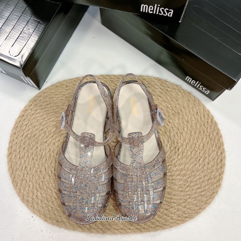 Sepatu Melissa possesion brown glitter/sepatu sandal melissa/sepatu jelly melissa/sepatu Melissa