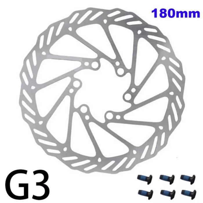 Rotor Six bolt Avid 180mm G3 piringan cakram discbreak lengkap 6 baut