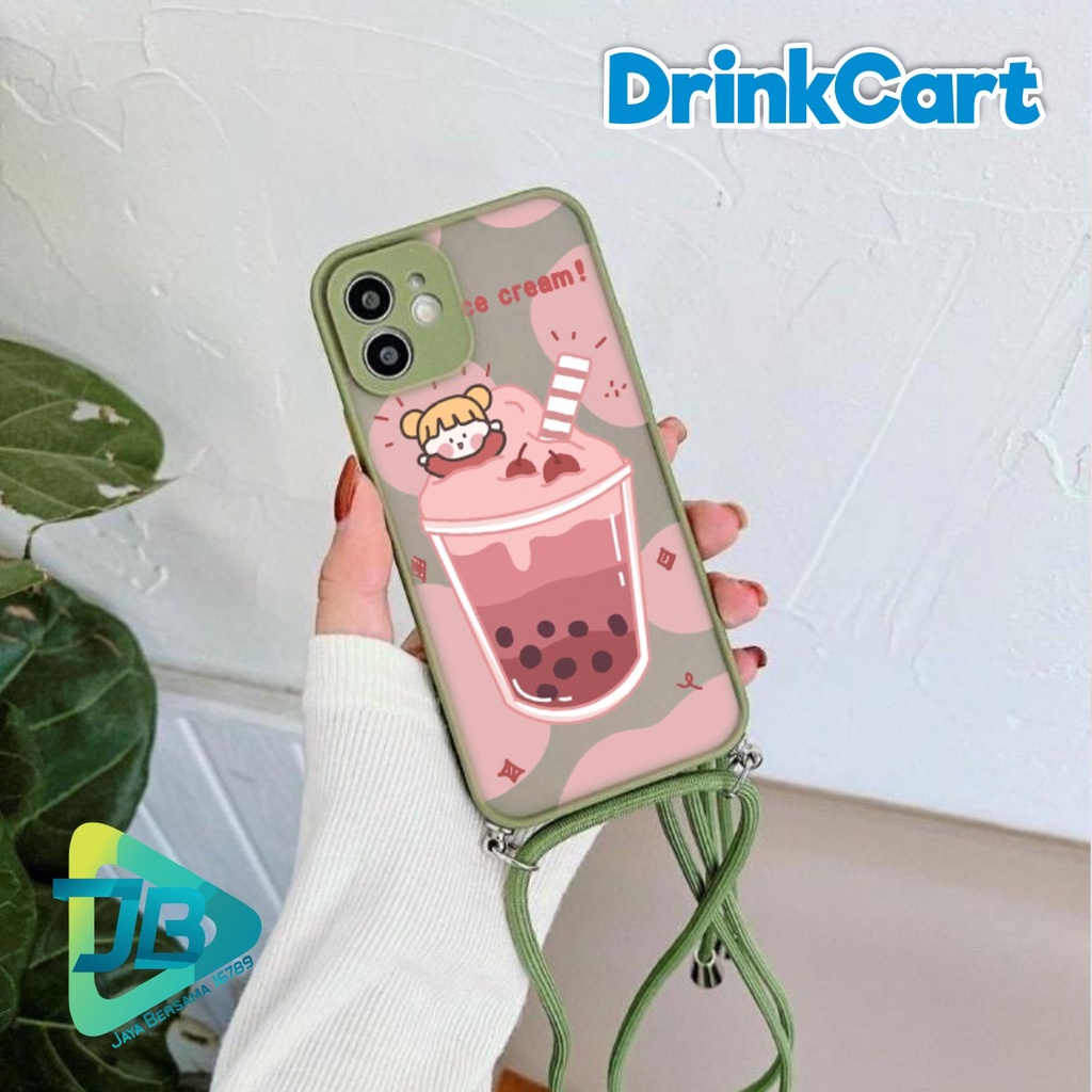 SOFTCASE SLINGCASE DOVE DRINKCART OPPO VIVO SAMSUNG XIAOMI REALME IPHONE ALL TYPE JB4926