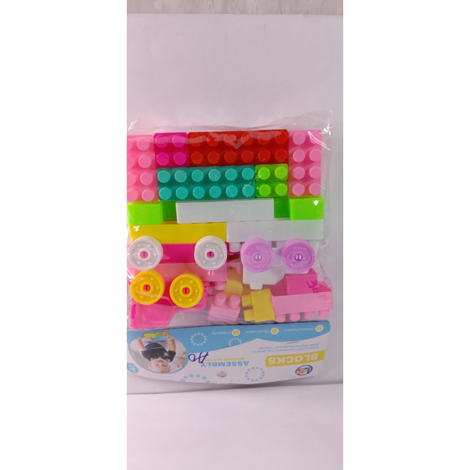 Mainan LB 13Mainan Edukasi Lego Block Anak Mainan Balok Susun Warna Warni BESAR MURAH