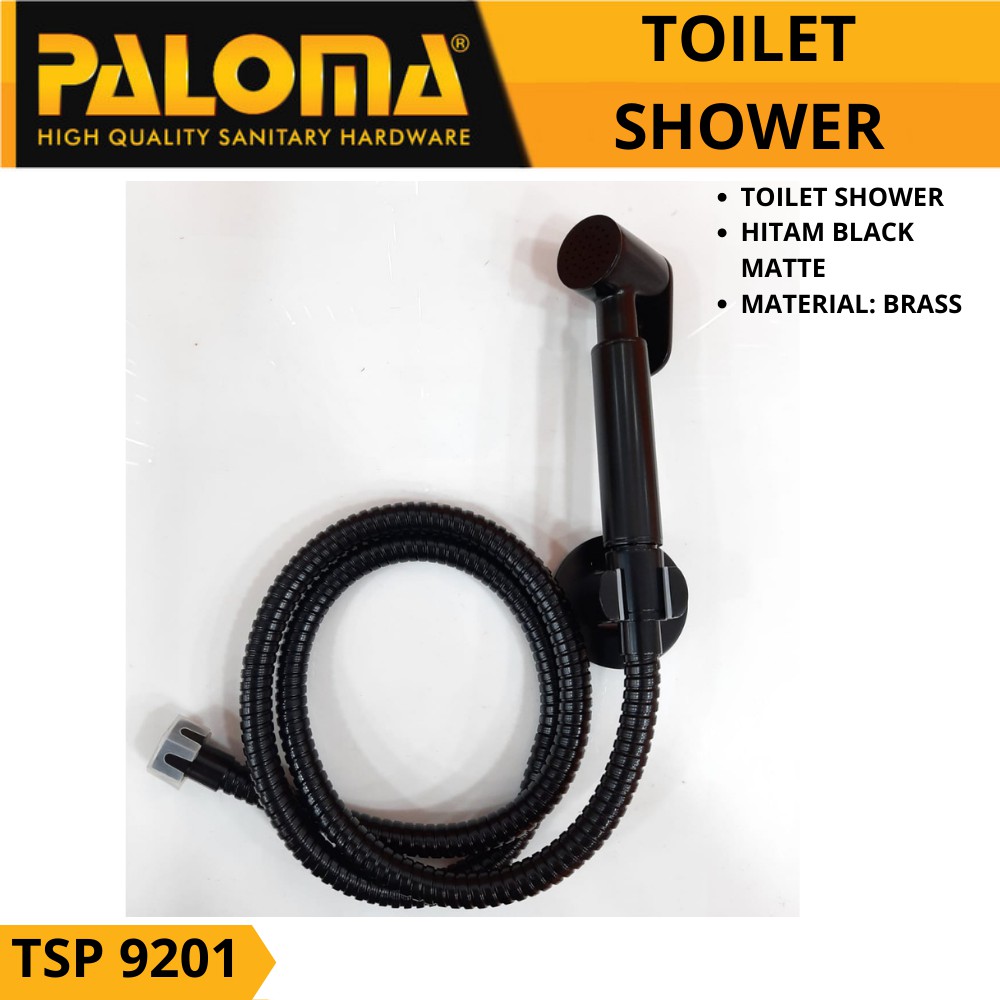 PALOMA TSP 9201 Toilet Shower Jet Washer Bidet Cebok WC HITAM BLACK