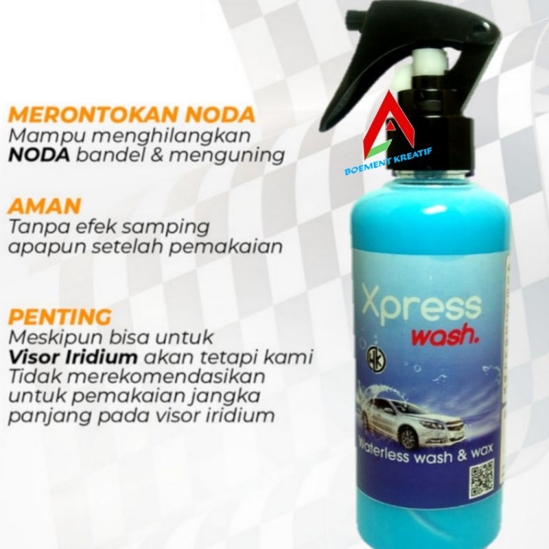 Pembersih Kaca Visor Helm Efek Daun Talas