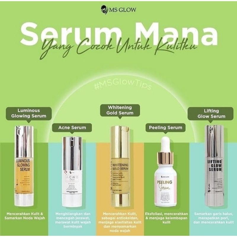 MS glow Serum Luminous/Serum Acne/Serum peeling/Serum Lifting