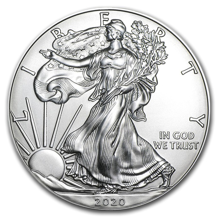 Koin Perak 2020 America Silver Eagle 1 Oz Silver Coin