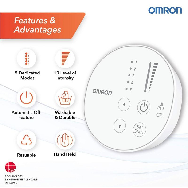 Omron TENS HV-F013 / Electronic Nerve Stimulator Original Omron / Alat Pijat Elektronik Omron HV F013