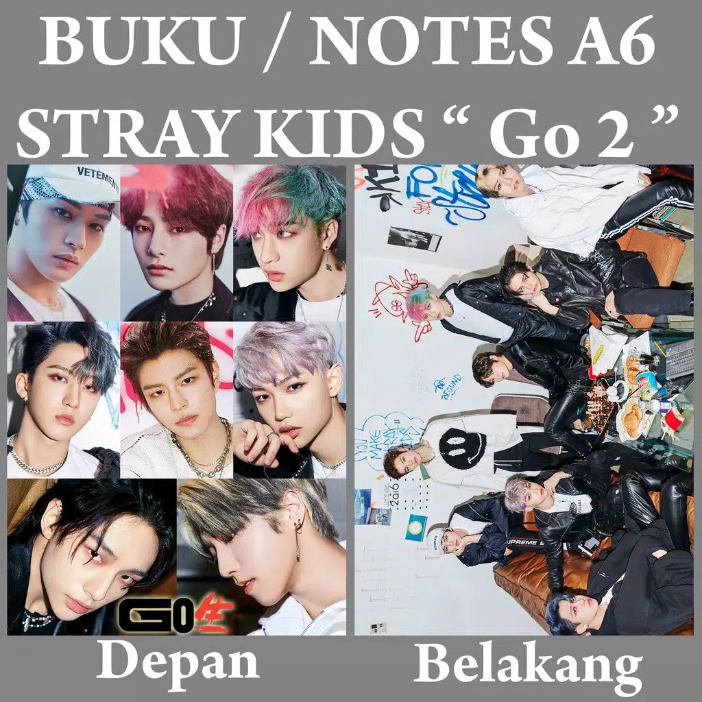 

NOTEBOOK STRAY KIDS KPOP / NOTE BOOK A6 STRAY KIDZ K-POP BUKU TULIS NOTES CATATAN STRAYKIDS MURAH