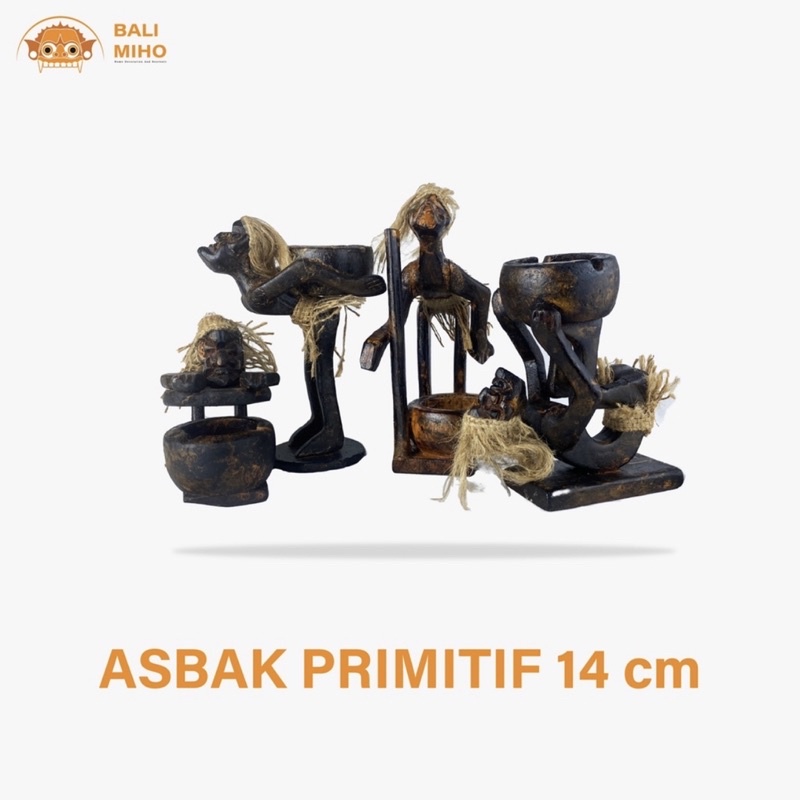 Asbak Manusia Purba - Asbak Primitive- Asbak Primitif - Asbak Unik - Asbak Kayu - Asbak Bali - Ashtr