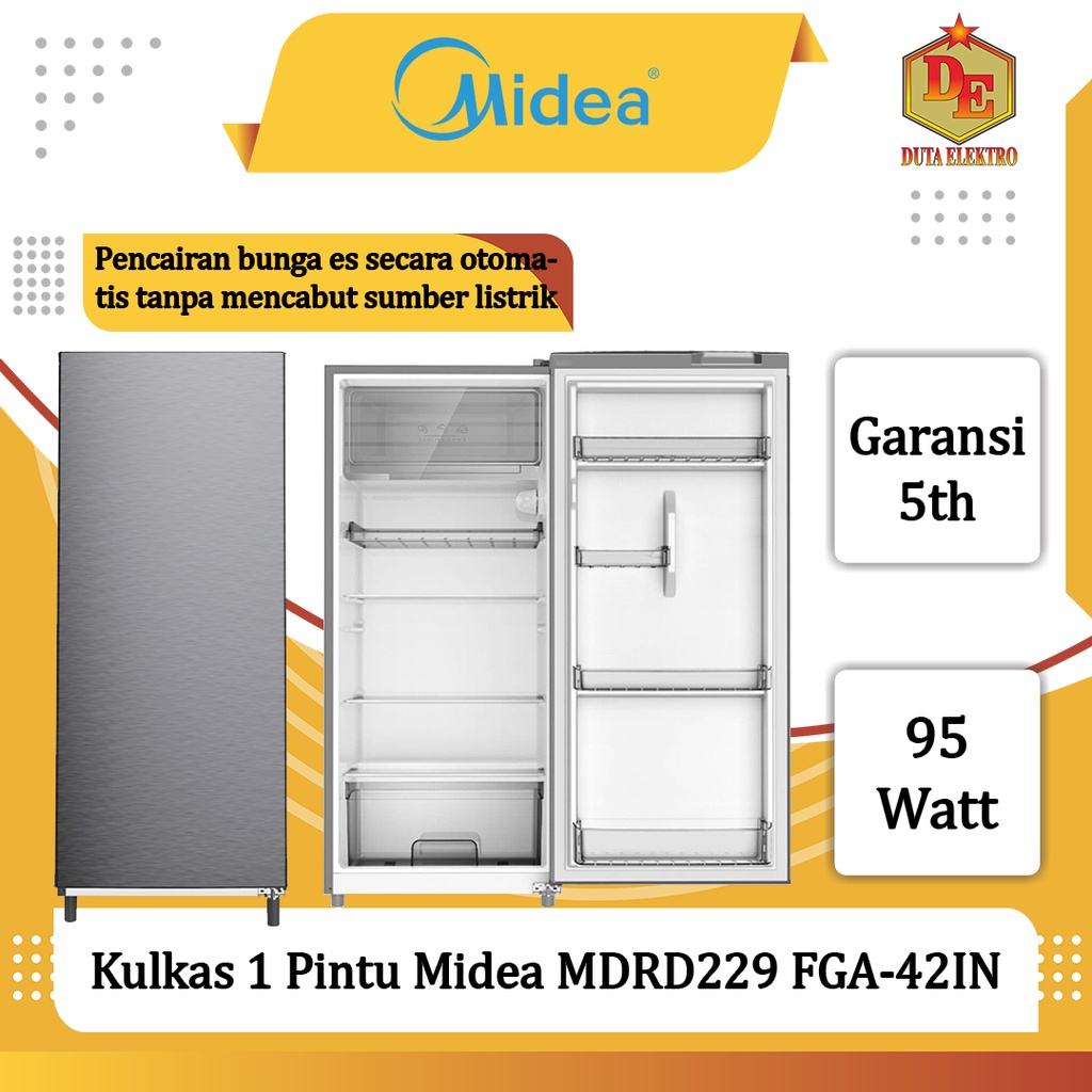 Kulkas 1 Pintu Midea MDRD 229 FGA 42IN