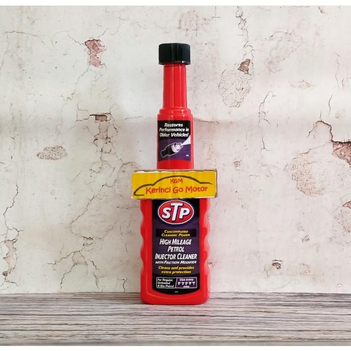 STP HIGH MILEAGE PETROL INJECTOR CLEANER - STP INJECTOR CLEANER BENSIN
